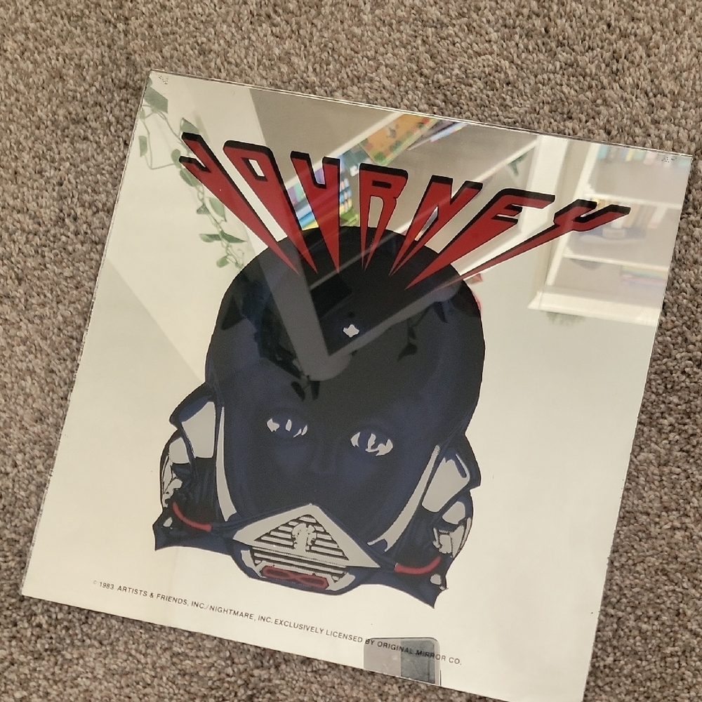 Journey Frontiers 1983 Carnival Mirror Prize 1980's Vintage - 12" x 12"